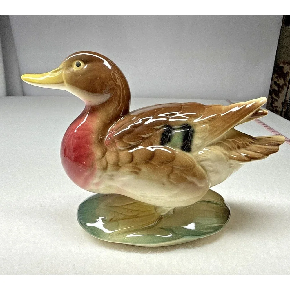 Royal Copley Mallard Duck Figurine Ceramic Bird 6.25